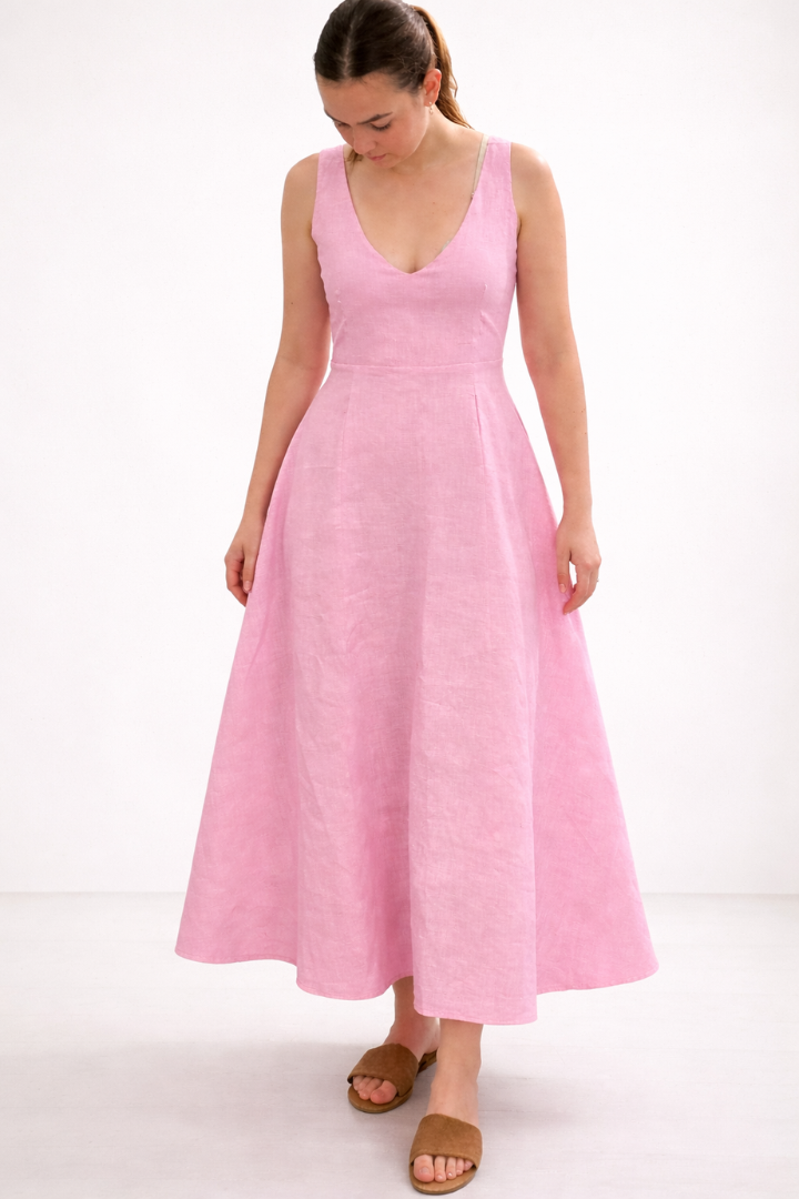 linen dresses cape town The Arthur Dress with long sleeves for Winter
