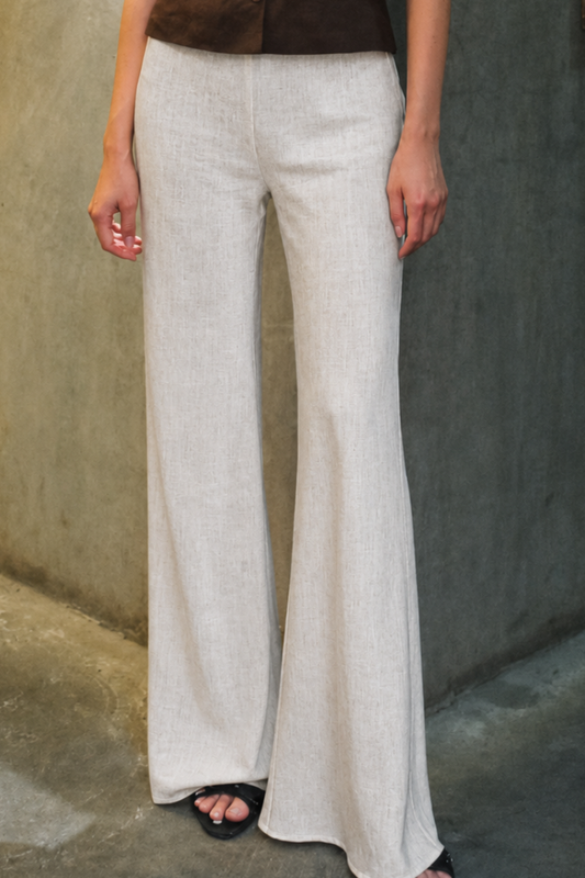 Women's 100% Linen Wide Leg Pants | The Dune